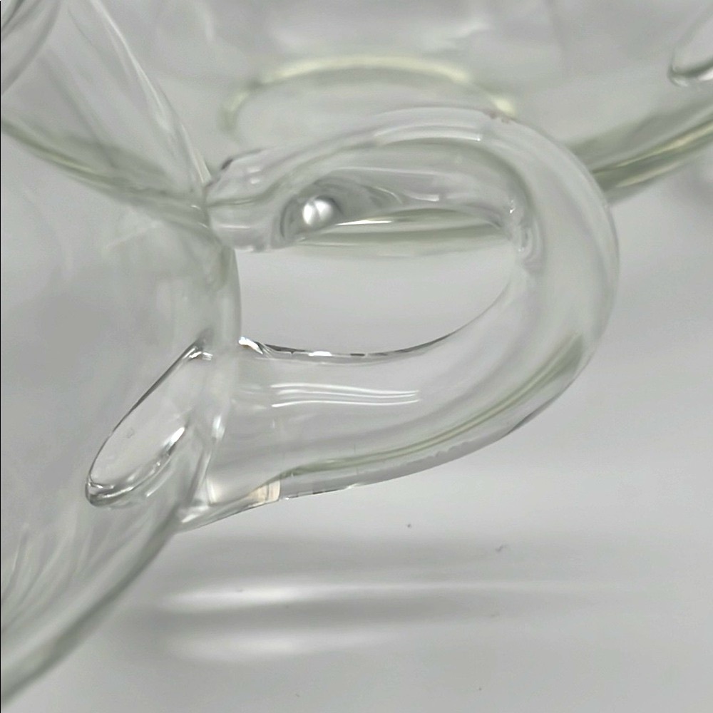 Vintage Moderno by Riekes-Crisa Hand Blown Clear Glass Punch Cups (Set of 2) - Picture 7 of 9